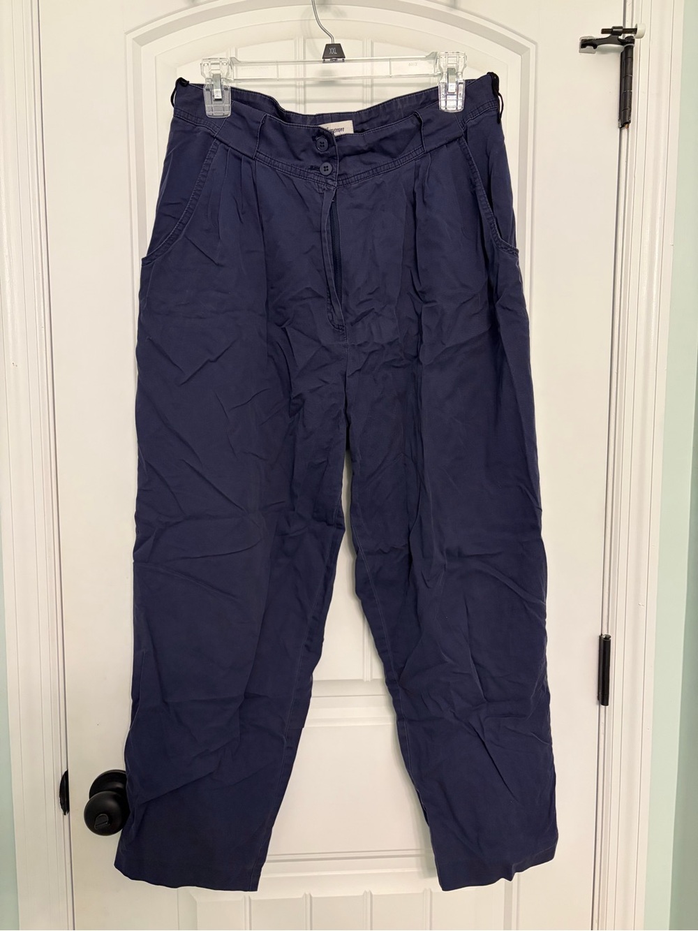 Steilmann Vintage Design Navy Blue Baggy Chinos
